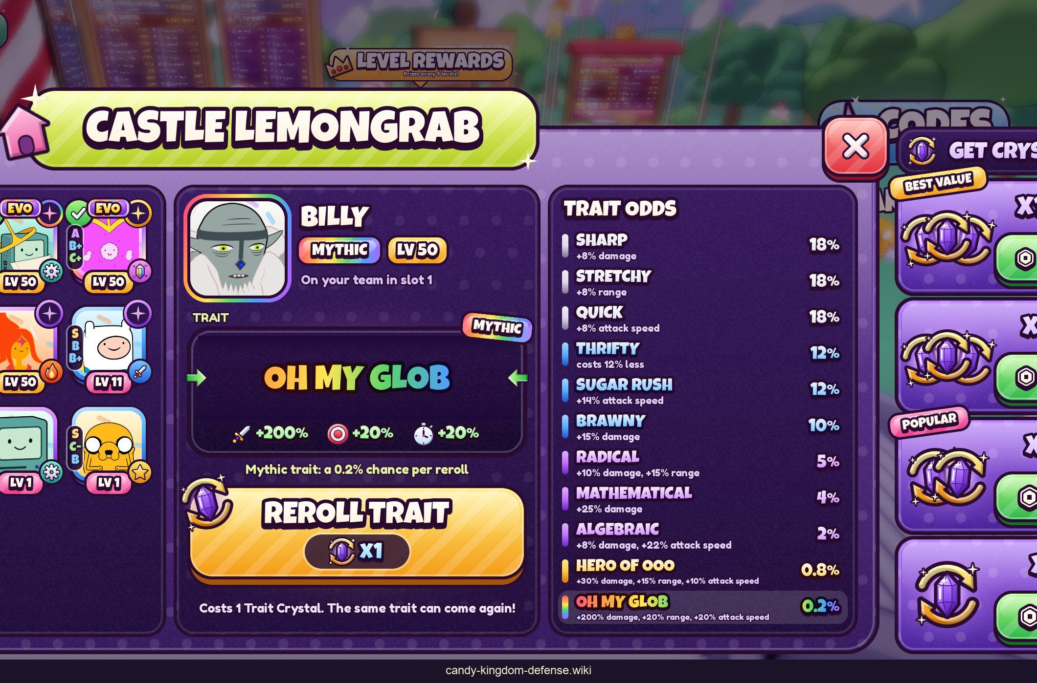 Billy - เอฟเฟกต์ Oh My Glob และระบุโอกาสของ 0.2%