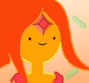 Flame Princess portrait cropped from a reviewed game screenshot